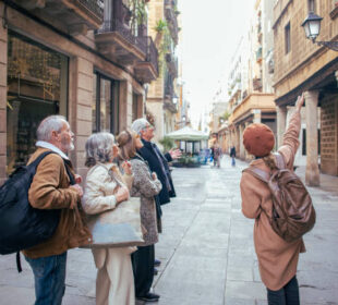 Walking through the Born, Barcelona, Spain