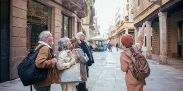 Walking through the Born, Barcelona, Spain