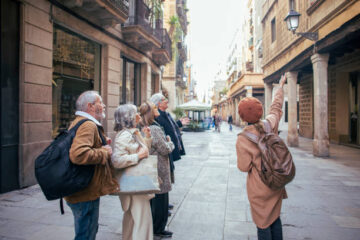 Walking through the Born, Barcelona, Spain